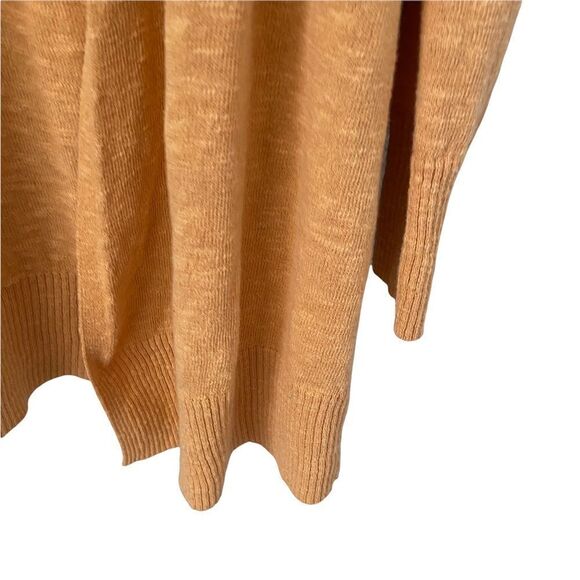 Eileen Fisher Open Front Yellow Mustard Sweater Cardigan in Size Medium Petite - Picture 4 of 8